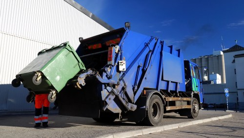 Clean and organized waste disposal area